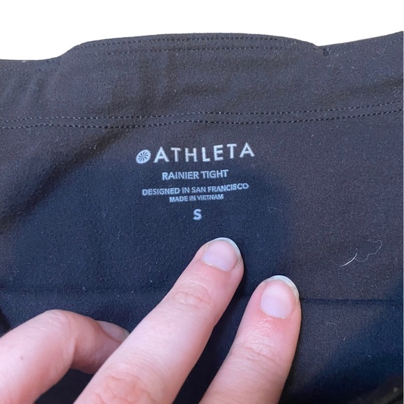 Athleta Rainier Unbrushed 7/8 Tight // Black - Picture 7 of 8